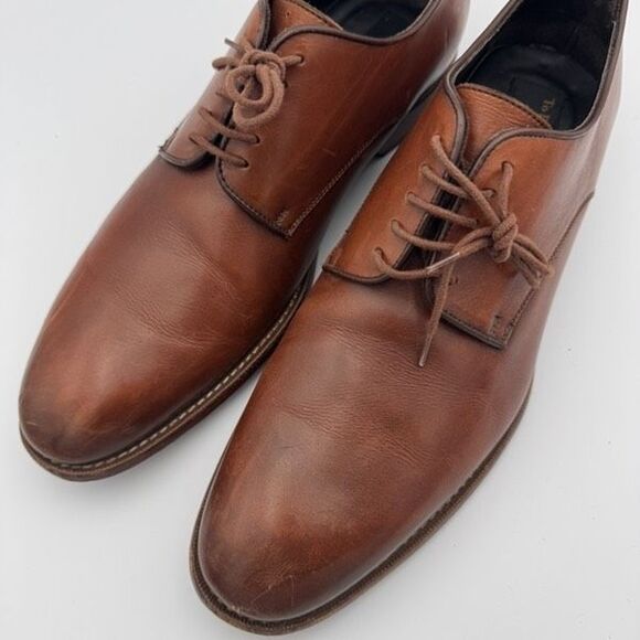 To Boot New York Men’s Declan Plain Toe Derby Shoes Made in Italy Size 10 - Picture 9 of 11